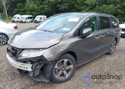 2019 Honda Odyssey Touring из США, поврежденный, VIN 5FNRL6H87KB100211